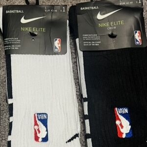 Nike Elite Crew Socks - Black and White